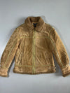 Ferre Shearling Suede Aviator Jacket (M)
