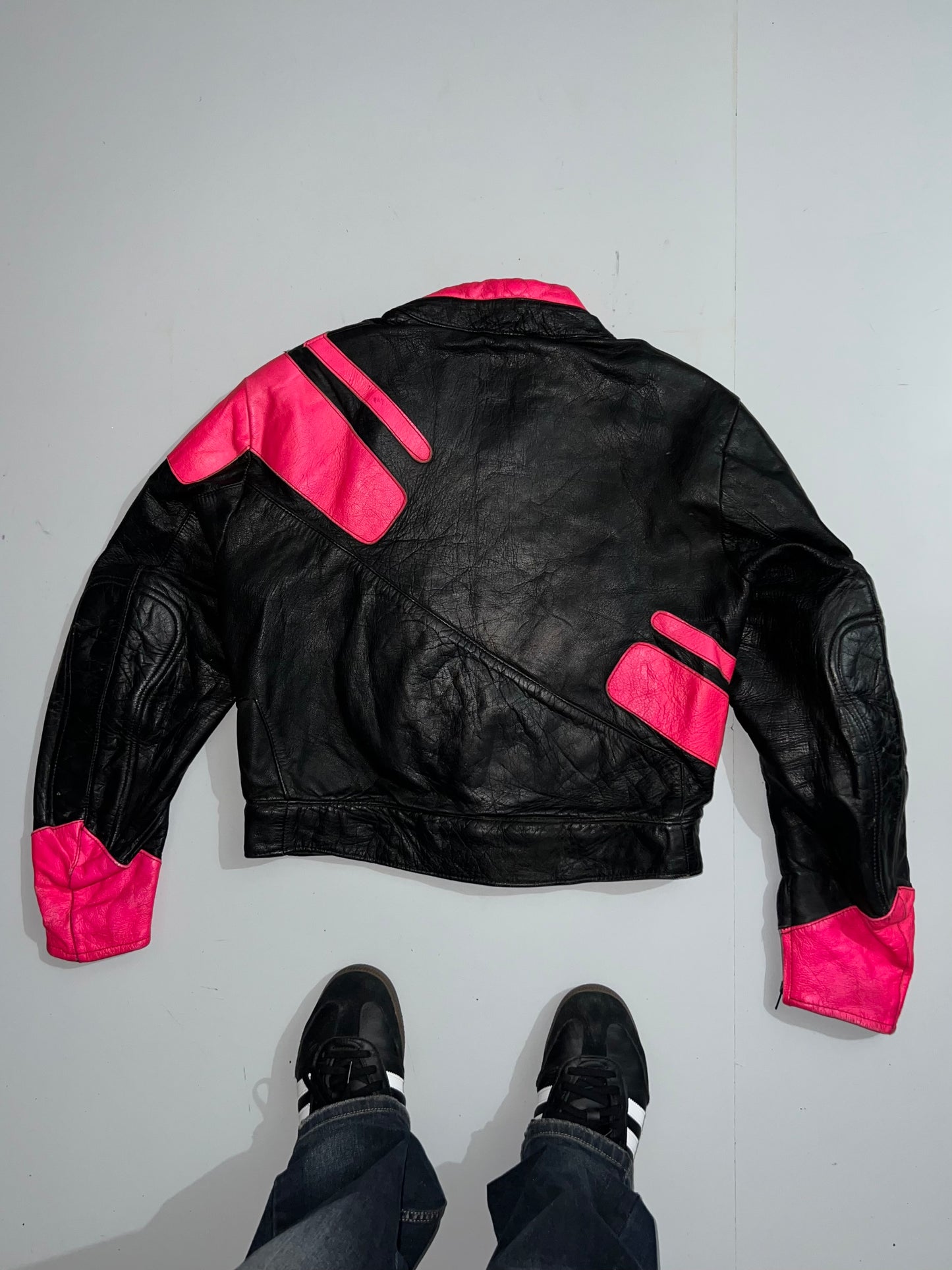 !           Super Premium Original Leather (RARE) Racing Jacket (PADDED) (S/M)