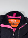 Superdry Windhiker Women's Black & Pink Fleece-Lined Wind heater Jacket Women’s (S/M)