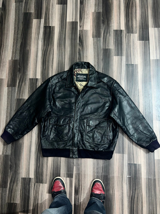 ZTYPE A-2 Flyers Original Leather Jacket (RARE) (XL/2XL)