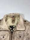 Gipsy | Cream  Leather Bomber Jacket(S)