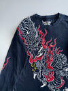 Vintage Big Train Premium Dragon Embroidered Full Sleeve T-shirt (L)