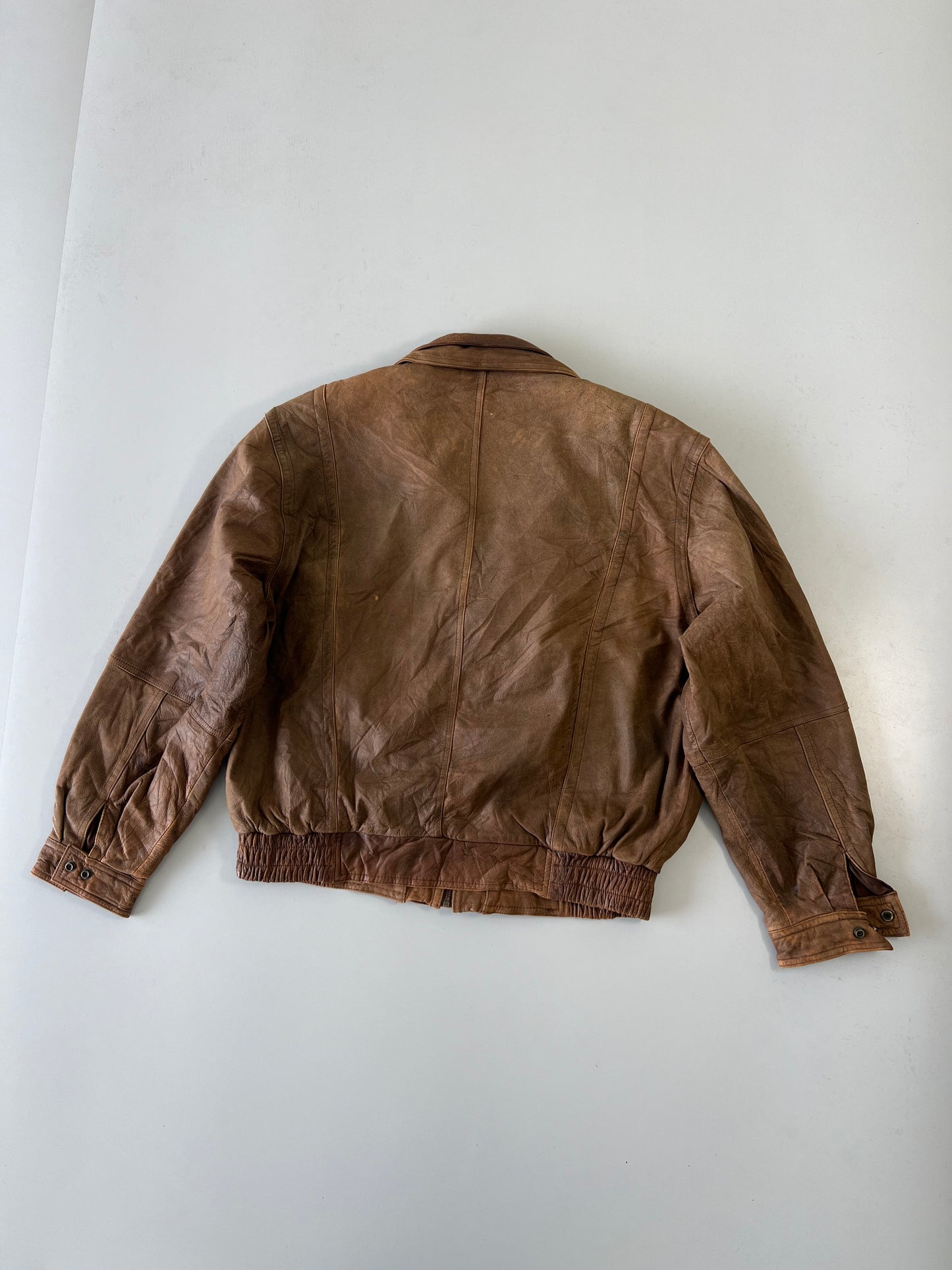 !                                                                                                              Adventure Bond Original Leather Jacket (XL)