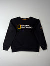 National Geographic Black Embroidered Logo Sweatshirt (M)