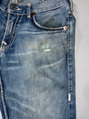 True Religion Billy Giant Big T Distressed Bootcut Jeans (W:34) (L:40)