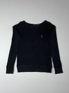 Polo Ralph Lauren | Waffle Knit Thermal Crewneck Black (XS)
