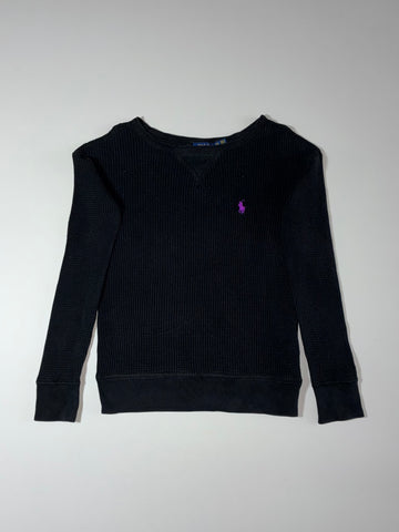 Polo Ralph Lauren | Waffle Knit Thermal Crewneck Black (XS)