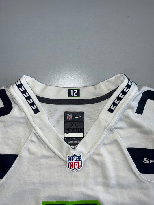 Nike NFL Seattle Seahawks #3 Russell Wilson On-Field Jersey White (2XL)