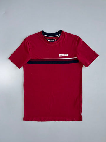 Jack & Jones Red Stripe Tee (S)