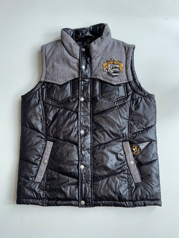 Big Train Osaka Houndstooth Puffer Vest – Japanese Streetwear | (M)