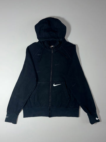 Nike | All-Over Swoosh Full-Zip Hoodie Black (M/L)