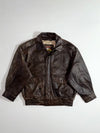 Adventure Bound Leather Bomber l  Dark Brown, Wilsons (M/L)