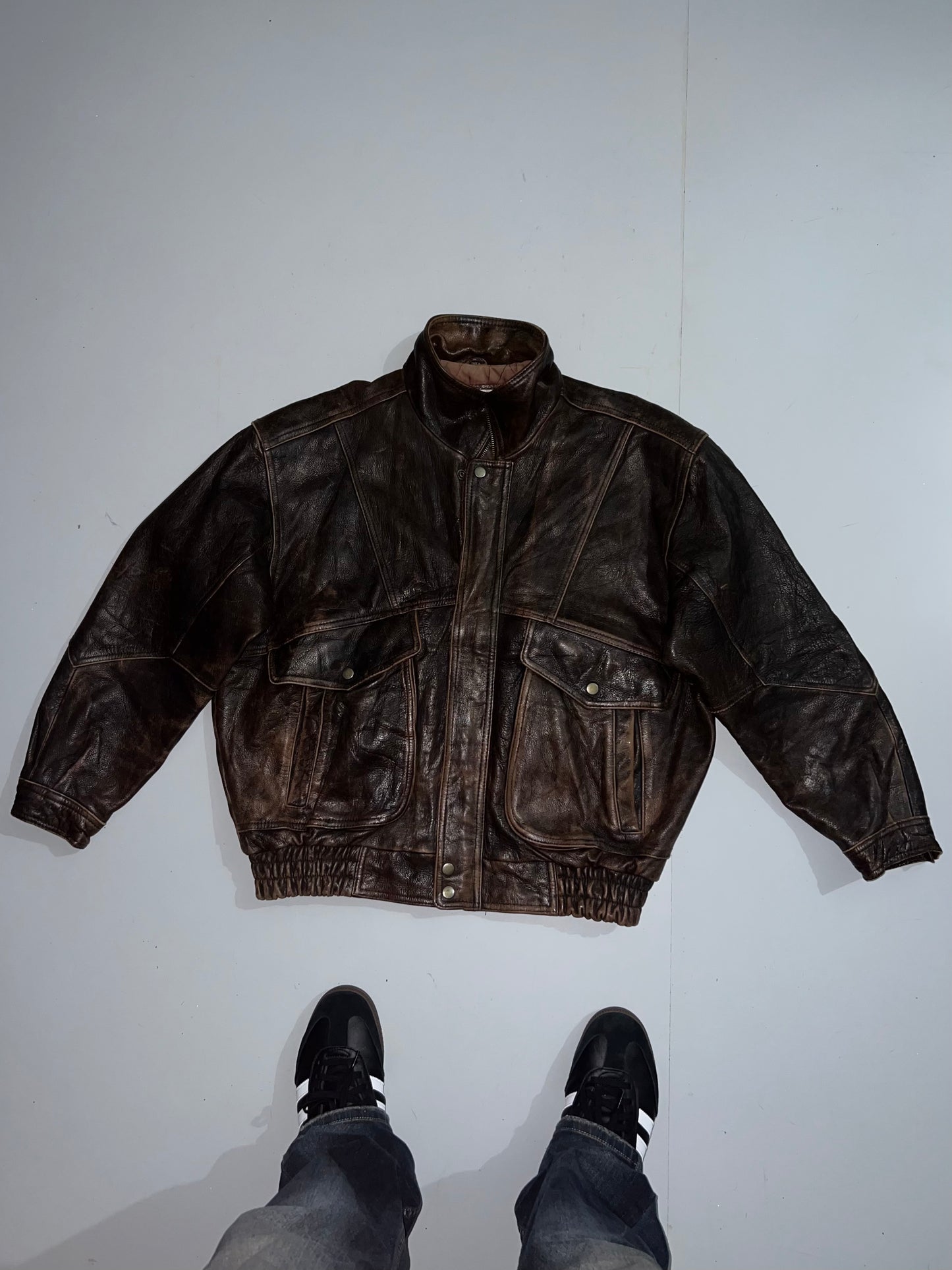 ZSuper Premium Original Leather Jacket (RARE Find) (L/XL)