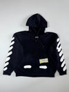 Off-White Virgil Abloh Diagonal Stripe Spray Hoodie Black Men’s (3XL/4Xl)