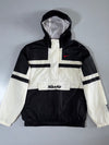 Nike Air Anorak Half-Zip Hooded Windbreaker Black/White (XL)
