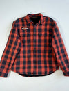 Vintage Harley-Davidson Red Black Plaid Sherpa Lined Shirt Jacket (XL)