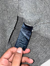 Tommy Hilfiger Grey Striped Zip Hoodie Sweater (M)