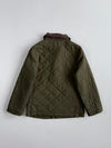 Polo Ralph Lauren Olive Quilted Jacket with Corduroy Collar (Xs)