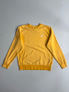 Nike Embroidered Swoosh Crewneck Sweatshirt Yellow (L)