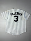 Minnesota Twins Cooperstown Collection MLB Pinstripe Baseball Jersey – White  (2XL/3XL)