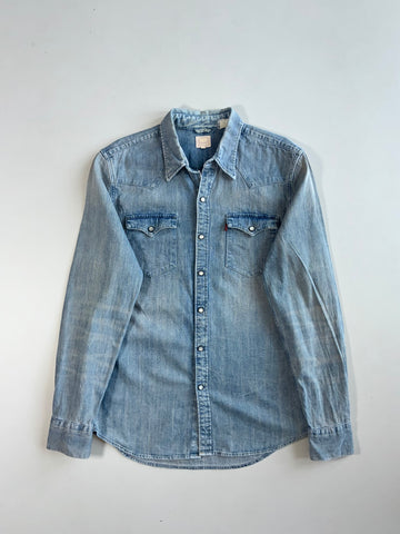 Levi’s Western Pearl Snap Denim Shirt (M)