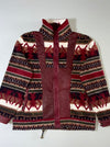 Rotorua Lambskin Leather & Aztec Fleece Jacket – (M)