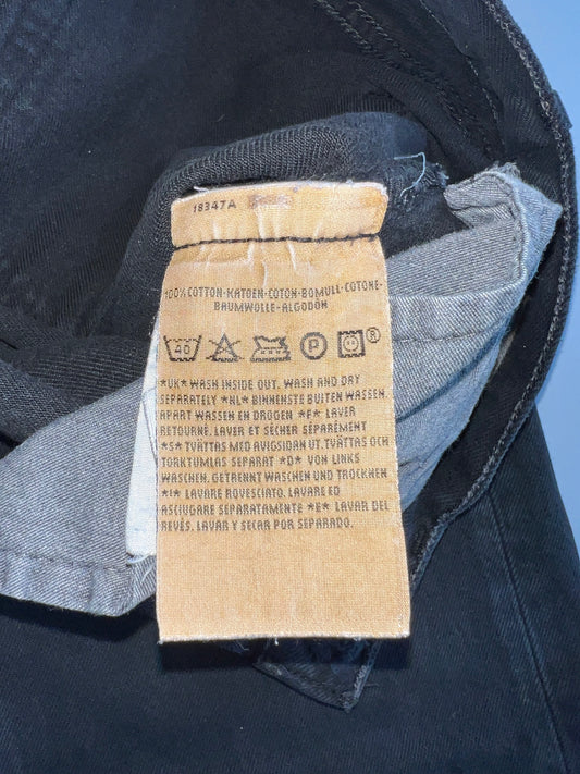 Levi’s 501 Black Denim Jeans (W:32) (L:42)