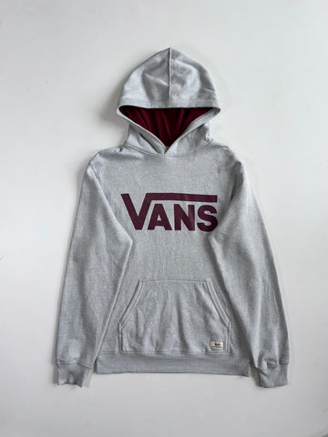 Vans Grey Maroon Classic Logo Hoodie (M)