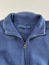 Polo Ralph Lauren Navy Pima Cotton Full-Zip Knit Sweater (XL)