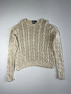 Polo Ralph Lauren | 100% Silk Hand Knit Cable Sweater | (2XL)