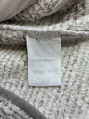 Eider Grey/White Striped High-Pile Fleece Zip Hoodie women’s (XS)