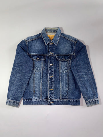 A&D Aero Drome Jeans | Washed Denim Trucker Jacket | (M)