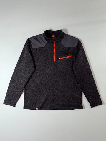 Puma Sport Lifestyle Grey 1/4 Zip Sweater (L)