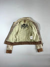 Gipsy | Cream  Leather Bomber Jacket(S)