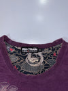 Big Train Osaka “Aka & Ao-Oni” Embroidered Long Sleeve Tee – Purple, (XL)