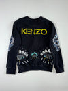 Kenzo | Tiger Eyes Zip Shoulder Sweatshirt Black | (S)