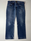 Lee Vintage Mid Wash Straight Fit Button Fly Denim Jeans (W:34) (L:40)