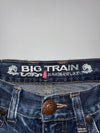 Big Train Oni Embroidered Distressed Jeans (W:32) (L:44)