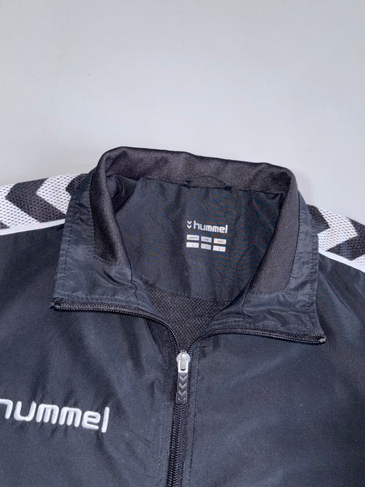 Hummel Character Since 1923 Black Chevron Tape Sleeve Full-Zip Track Jacket (M)