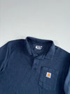 Carhartt Navy Loose Fit Pocket Polo Shirt (L)