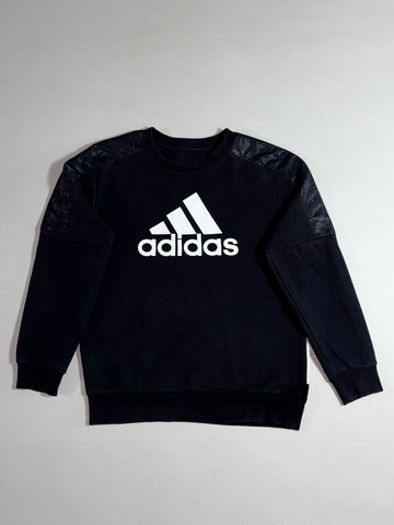Adidas | Black Digital Camo Panel Logo Sweatshirt (XS)