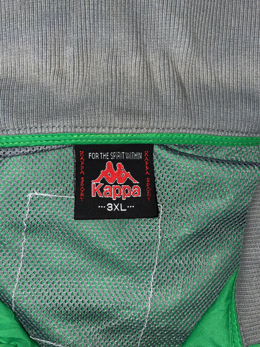 Kappa Vintage Track Jacket – Green/Yellow/Grey (XL)