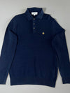 Brooks Brothers Navy Long Sleeve Knit Polo (M)