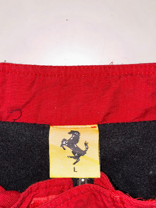 Ferrari F1 Racing Jacket with Embroidered Sponsor Patches,(XL)