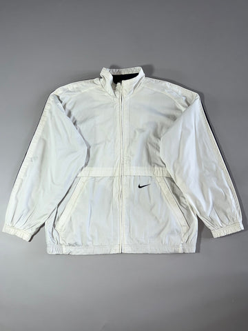 Vintage Nike Center Swoosh Track Jacket – White (2XL)