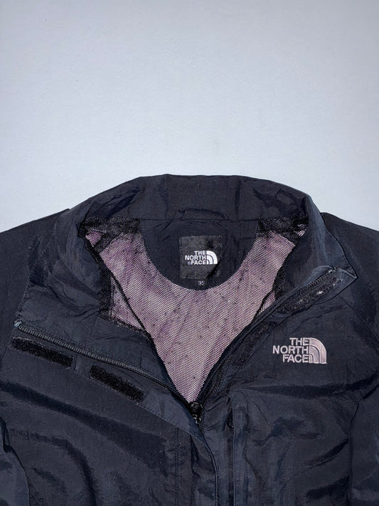 The North Face Mesh Lined Shell Jacket | Black Zip-Up Windproof Outdoor Packable Coat (M)