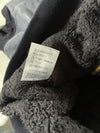 Jizo-Bosatsu Japanese Embroidered Sherpa-Lined Zip Jacket "Grace & Fury" – Charcoal/Black (M)