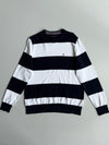 Tommy Hilfiger Striped Crewneck Sweater – Navy/White (M)