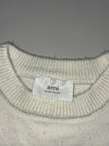 Ami Paris Ami de Coeur Logo Cream Wool Sweater(L)