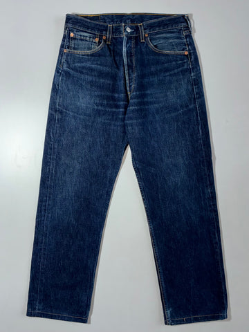 Vintage Levi’s 501 Dark Wash Straight Jeans (W:30 |L:39)